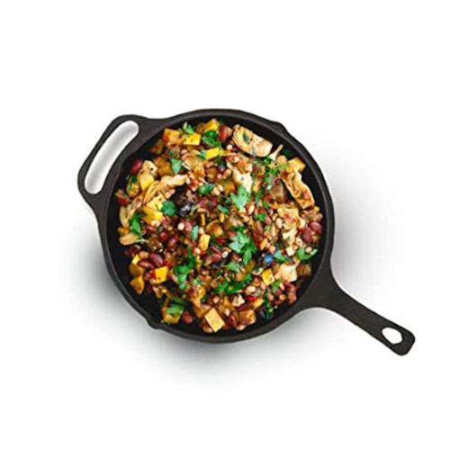 Cast iron fry pan 10"